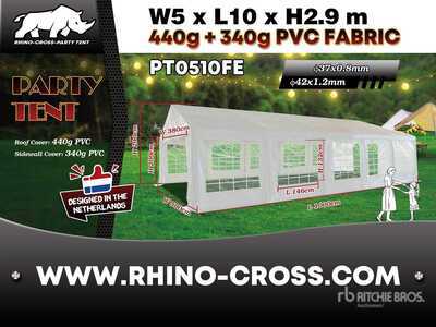 Rhino-Cross PT0510FE 5x10 Party Namioty i elementy namiotów (Unused)