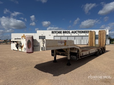 2007 Castera 3SS34T Tri/A Semi-Remorque Porte Engin 3 Essieux Remorque Surbaissée