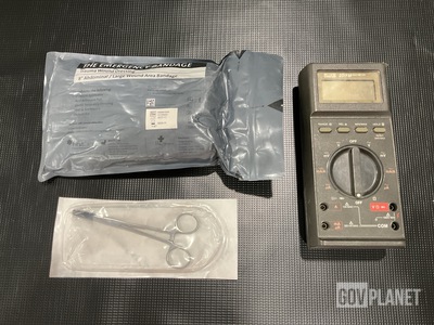 (3) Multimeters, (21) Kelly Forceps, (46) Bandage Kits & Assorted Items