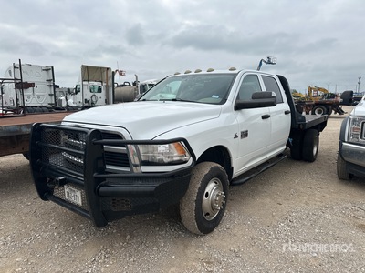 2012 Dodge Ram 3500 4x4 Crew Cab Flatbed Truck (Inoperable)