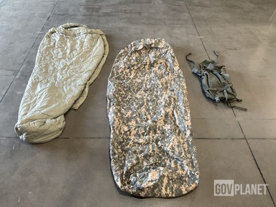 (14) Bivy Covers, (8) Sleeping Bags, (34) Stuff Sacks & Assorted Items