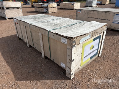 21 ft x 19 ft Metal Garage Shed (Unused)