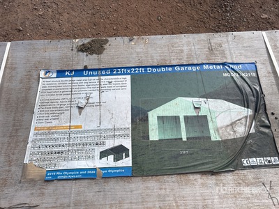 23 ft x 22 ft Double Garage Shed (Unused)