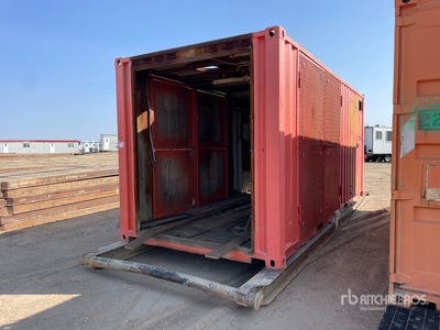 20 ft Skid Mounted Generator Storage Container