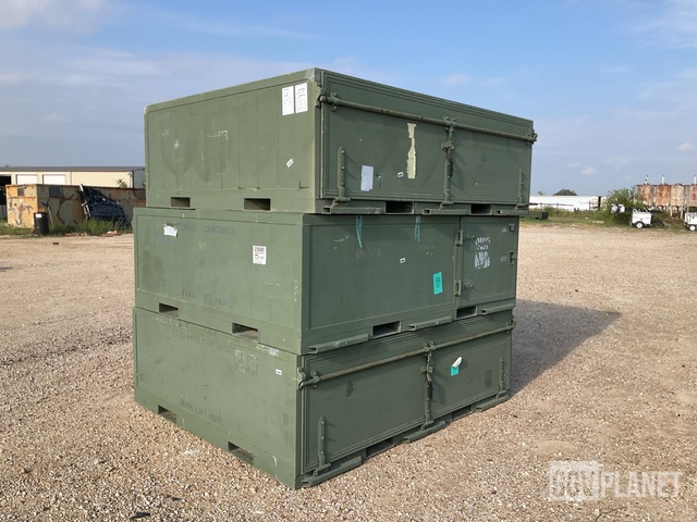 (3) Assorted Garrett Container Systems Storage Containers in Lytle ...