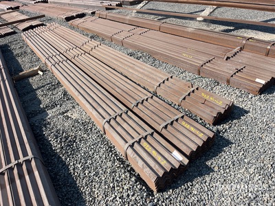 Quantity of (3) Bundles of 2 x 2 x 3/16 Angle Iron (Unused)