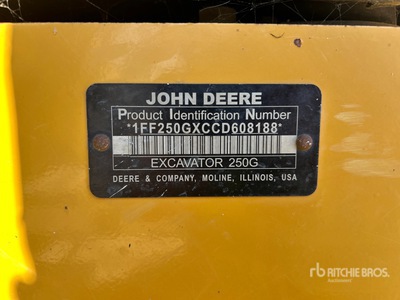 2012 John Deere 250G Tracked Excavator
