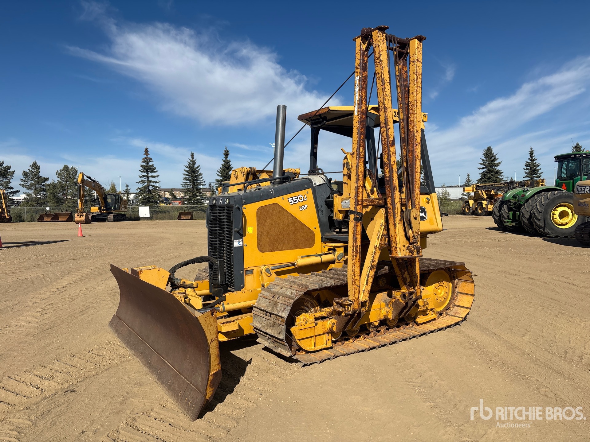 2008 John Deere 550J LGP Pipelayer w/ 2007 Midwestern M520c Conversion