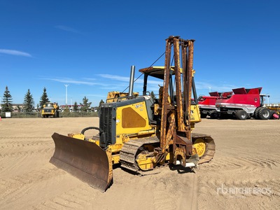 2008 John Deere 550J Combination Rohrverleger w/ 2007 Midwestern M520 Conversion
