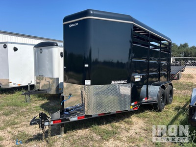 2024 Delco 14 ft T/A Horse Trailer (Unused)