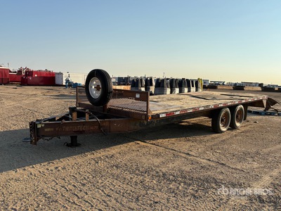 2011 Trailtec 20 ft T/A Flatbed Trailer
