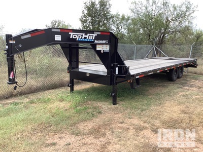 2024 Top Hat GN159-25X102-15.9E-F 25 ft T/A Gooseneck Equipment Trailer (Unused)