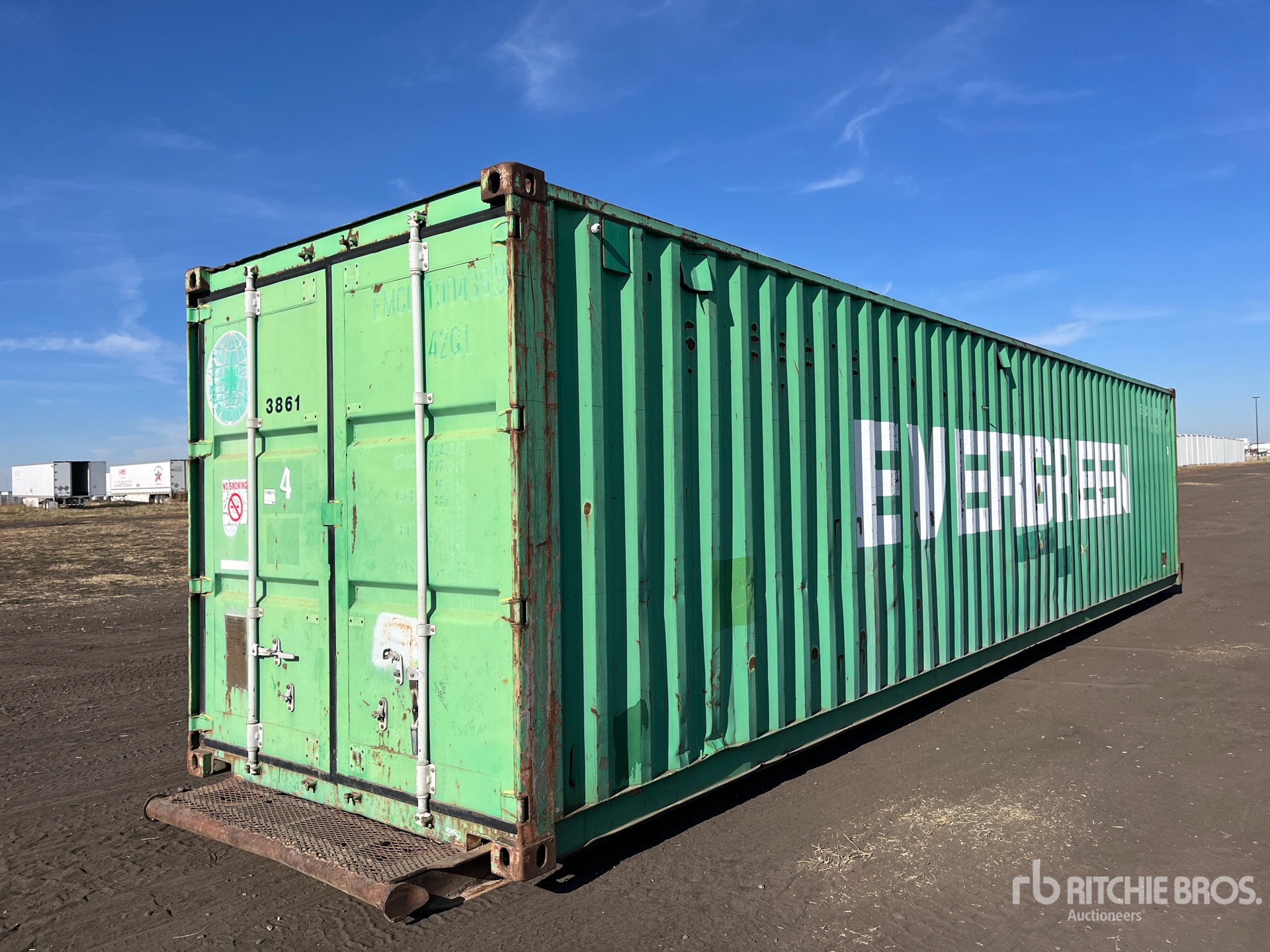 1997 40 ft Standard On skid , shelves Storage Container