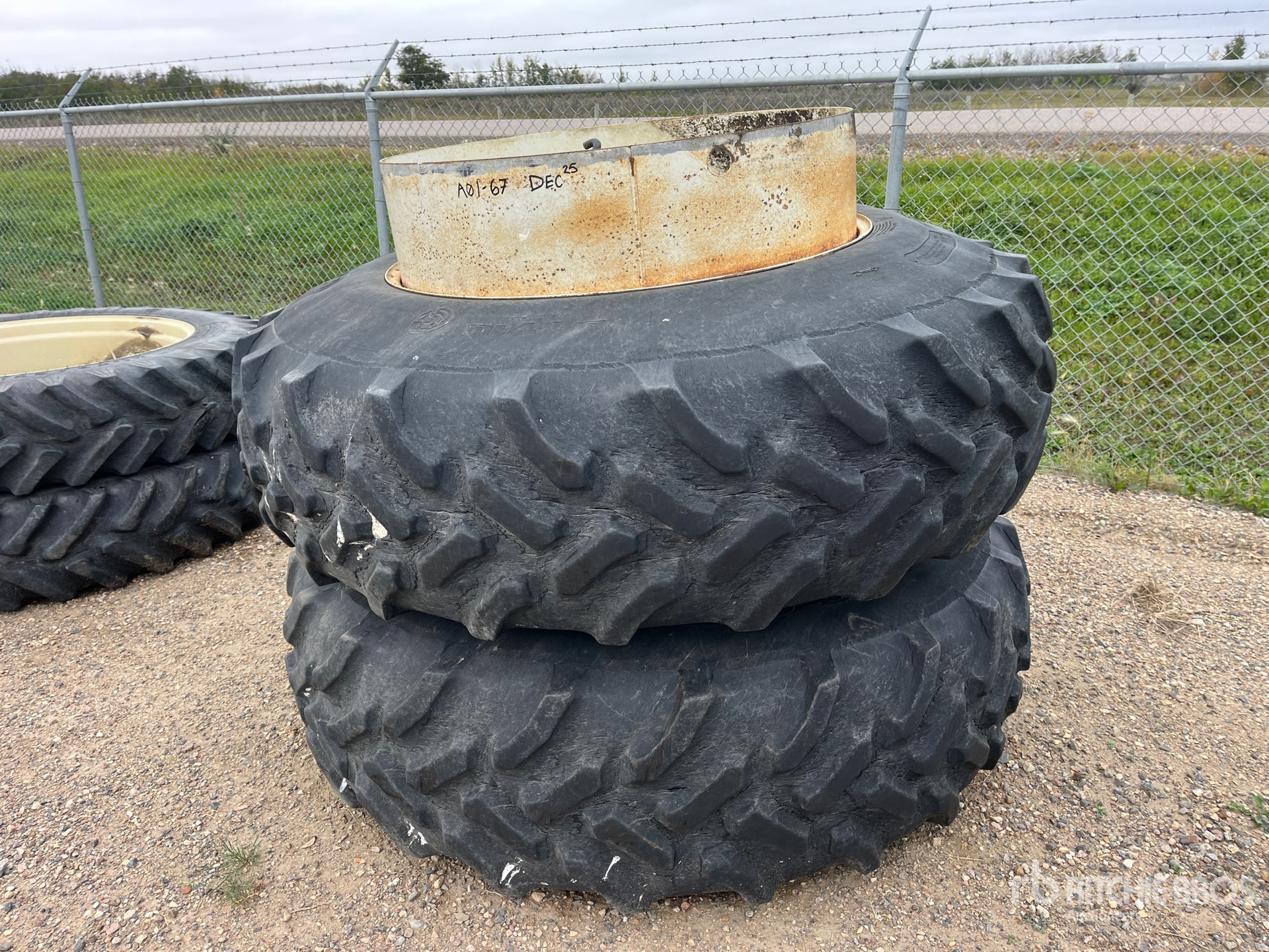 Quantity of (2) Goodyear 20.8R42 Tires