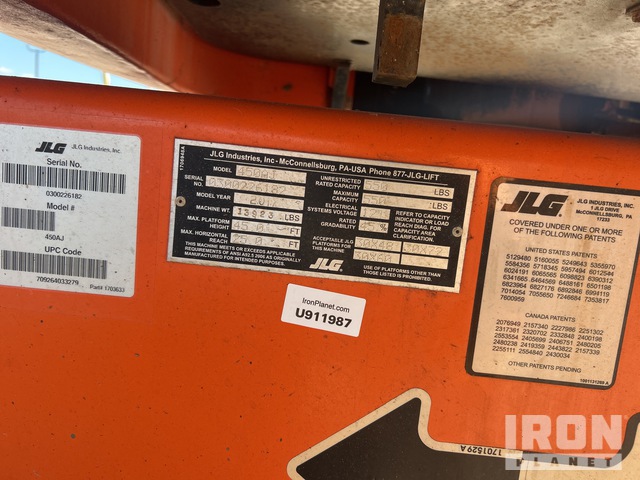 ELEVADOR ARTICULADO 2017 JLG 4WD 450AJ