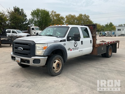 2011 Ford F-450 XL 4x4 Crew Cab Flatbed Truck