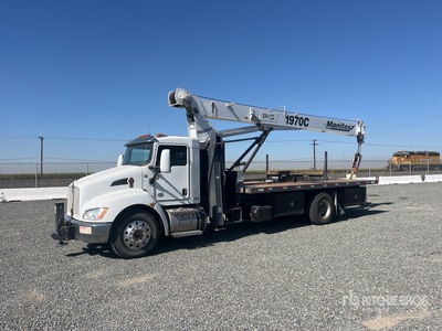 Manitex 1970C 19 ton Straight Boom on 2019 Kenworth T370 4x2 Crane Truck