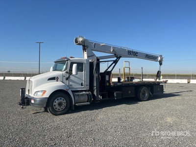 Manitex 1970C 19 ton Straight Boom on 2019 Kenworth T370 4x2 Crane Truck