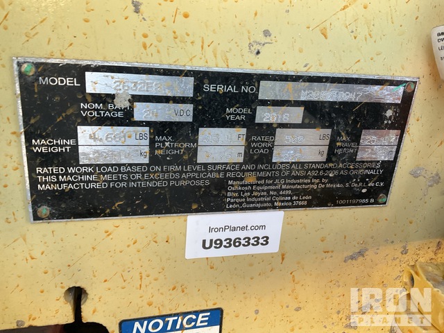 ELEVADOR TIJERA 2018 JLG 2632ES