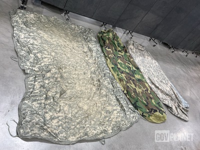 (34) Poncho Liners, (60) Bivy Covers, (2) Stuff Sacks & Assorted Items