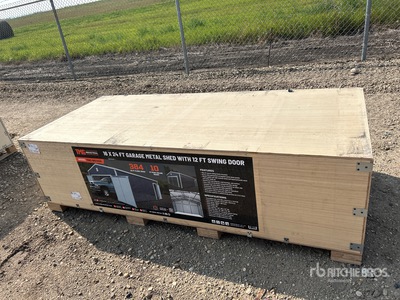 TMG MS1624 16 ft x 24 ft Metal Shed (Unused)