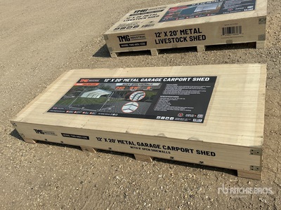 TMG MSC1220 12 ft x 20 ft Metal Tettoia per Auto (Unused)