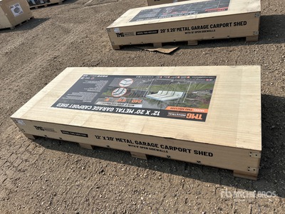 TMG MSC1220 12 ft x 20 ft Metal Tettoia per Auto (Unused)