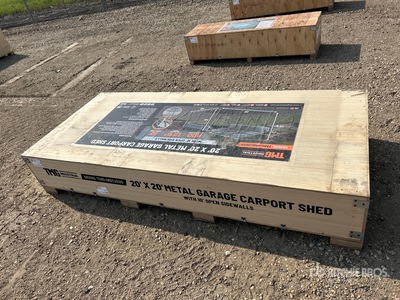 TMG MSC2020 20 ft x 20 ft Metal Tettoia per Auto (Unused)