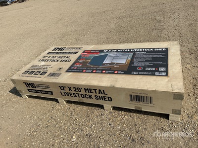 TMG MSL1220 12 ft x 20 ft Metal Schuilplaats voor vee (Unused)