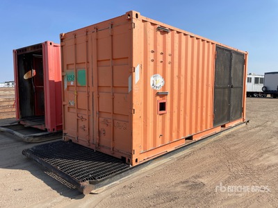 20 ft Skid Mounted Generator Storage Container