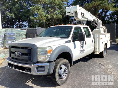 2008 Dur-A-Lift DTAS35 35 ft on 2014 Ford F-550 F- 550 4x2 Crew Cab バケツトラック