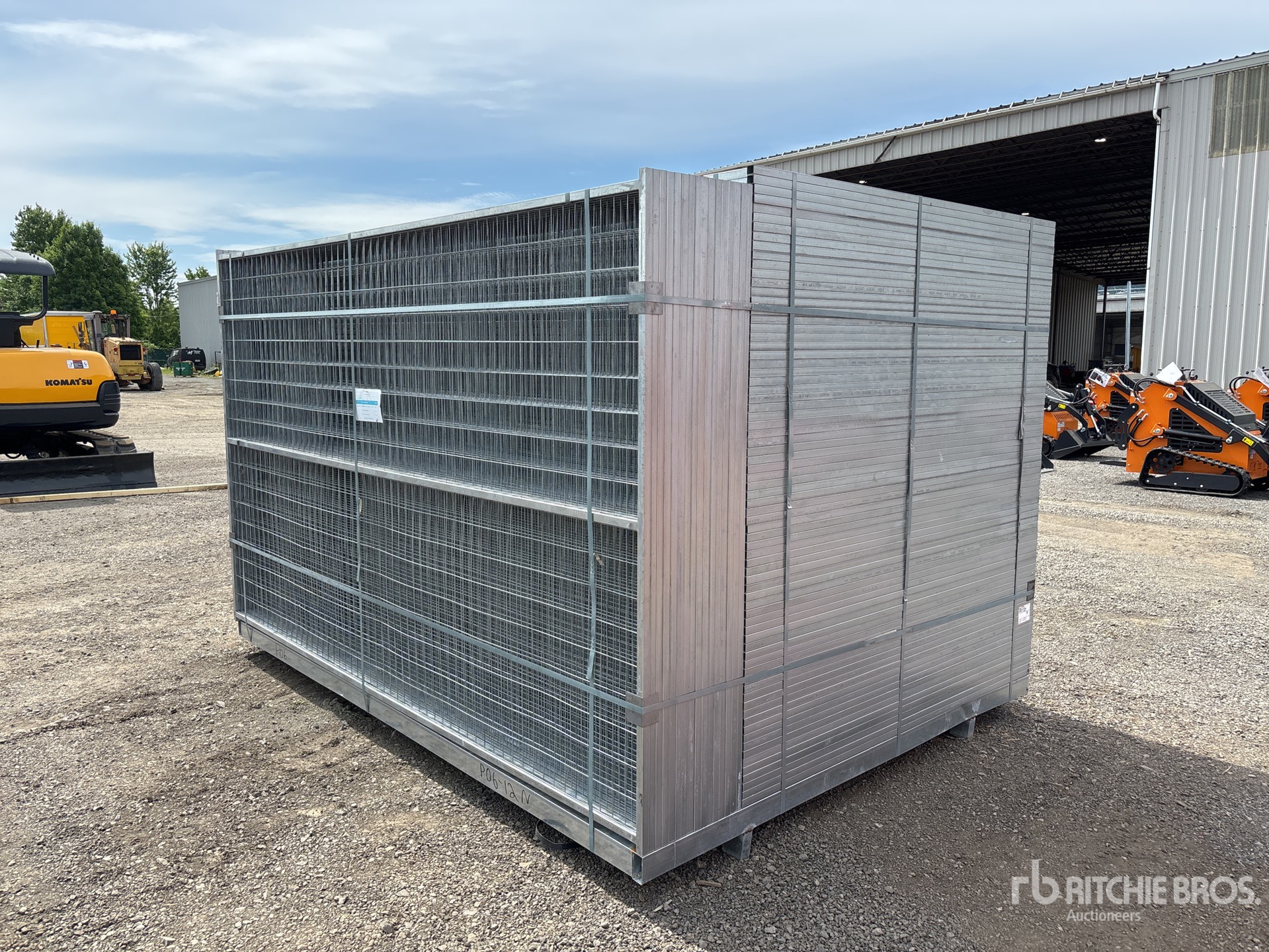 Quantity of (90) 10 ft x 6 ft Galvanized Temporary Site Fence (Unused)