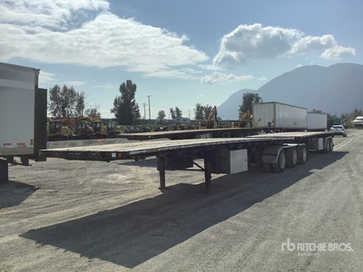 2008 Doepker 47 ft Tri/A B-Train Lead Flatbed Trailer