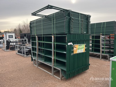 Quantity of (56) 2025 Suihe NP10-54-2 10 ft Powder Coated Livestock Panel (Unused)