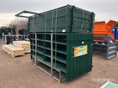 Quantity of (56) 2025 Suihe NP10-54-2 10 ft Powder Coated Livestock Panel (Unused)