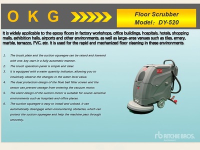 2025 OKG DY-520 Walk-Behind Electric Floor Scrubber (Unused)