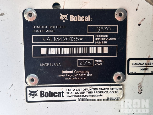 MINI CARGADOR SOBRE RUEDAS 2018 BOBCAT LOADER