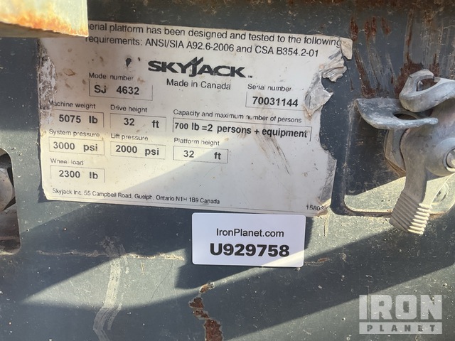 ELEVADOR TIJERA 2016 SKYJACK SJIII4632