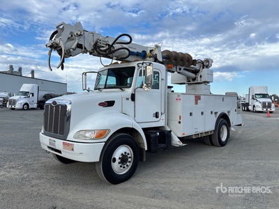 2007 Lift-All LD-47-1S-RT on 2007 Peterbilt 335 4x2 Digger Derrick Truck