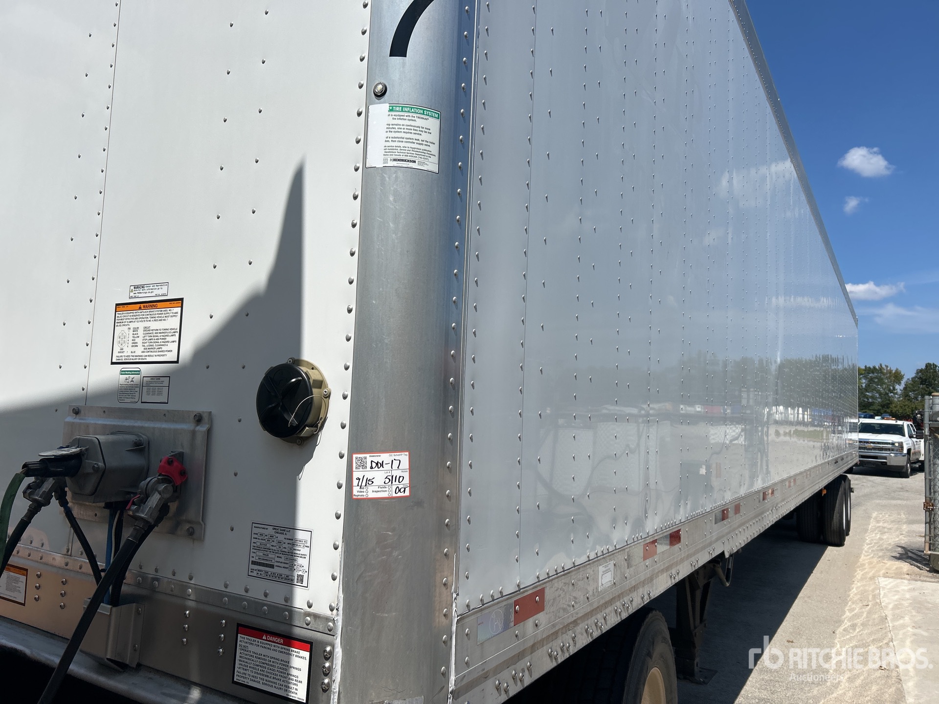 2022 Great Dane 53 ft T/A Van Trailer