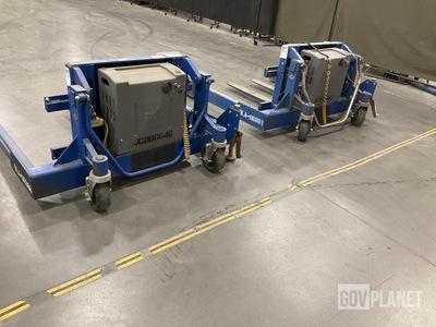 (2) Vestil TMS-60-DC Tilt Master Pallet Straddlers