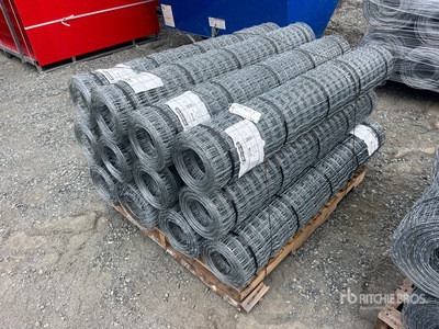 Quantity of (12) 50 ft x 4 ft 6 in Rolls of Utility Fencing (Unused)