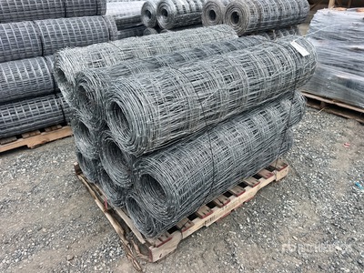 Quantity of (9) 330 ft x 4 ft Rolls of Field Clôture (Unused)