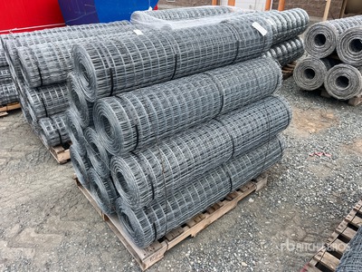 Quantity of (9) 100 ft x 4 ft 6 in Rolls of Utility Fencing (Unused)