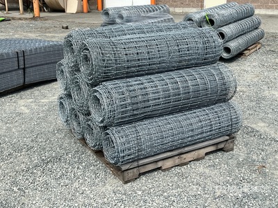 Quantity of (9) 100 ft x 4 ft Galvanized Rolls of Horse Fencing (Unused)