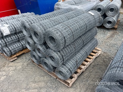 Quantity of (9) 100 ft x 4 ft 6 in Rolls of Utility Fencing (Unused)