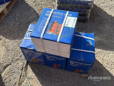 Quantity of (4) Boxes of 2024 Powertek 20 Ton Air Bottle Jack (Unused)