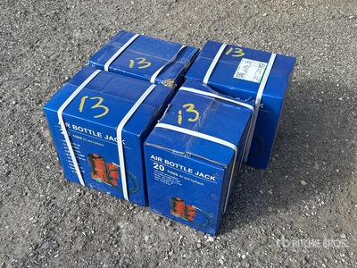Quantity of (4) Boxes of 2024 Powertek 20 Ton Air Bottle Jack (Unused)
