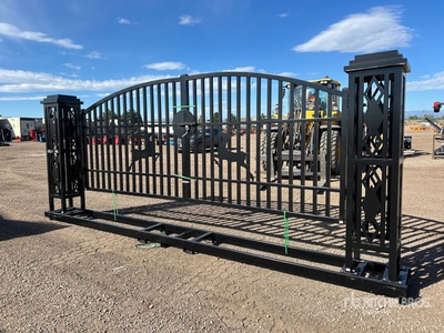 2025 Chery Industrial 20 ft x 7 ft 5 in Steel Heavy Duty Bi-Parting Driveway Gate (Unused)