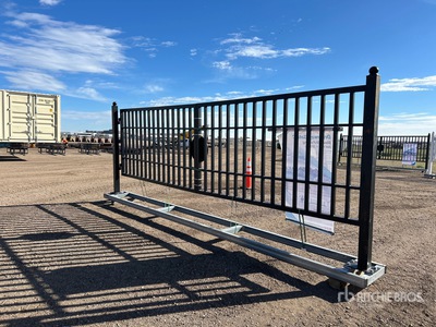 2025 Chery Industrial 20 ft x 7 ft Steel Heavy Duty Bi-Parting Driveway Gate (Unused)